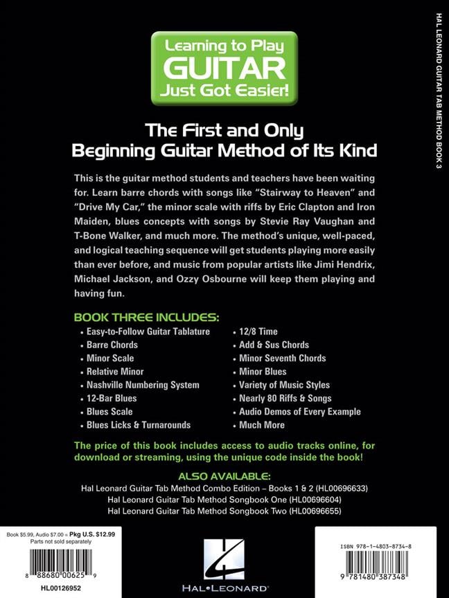 Hal Leonard guitar TAB method book 3