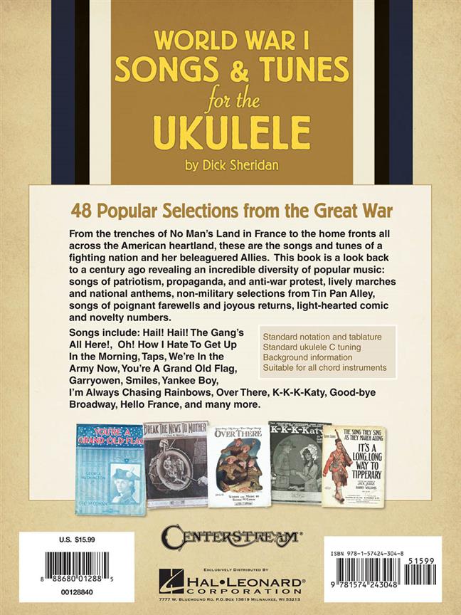 World War I Songs & Tunes for the Ukulele