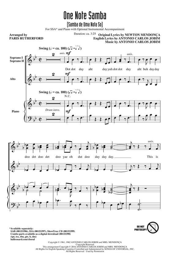 One Note Samba