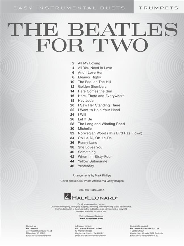 The Beatles for Two Trumpets