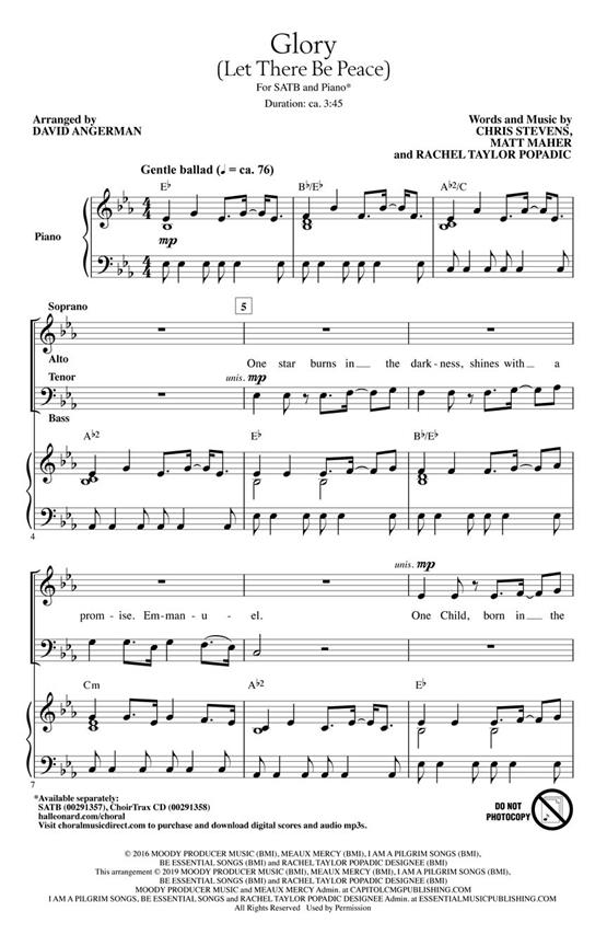 Glory (Let There Be Peace)