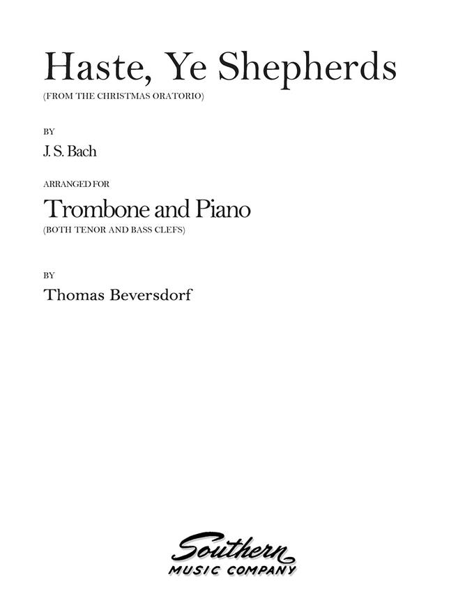 Haste, Ye Shepherds