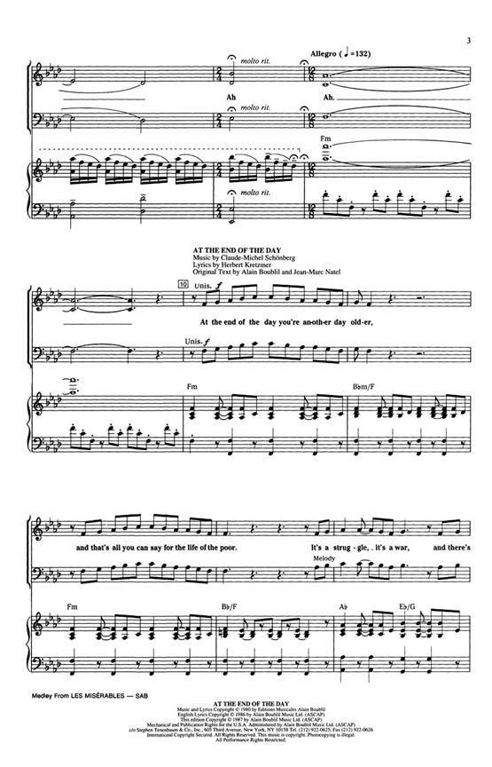 Les misérables (Medley)