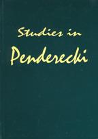 Studies In Penderecki, Vol. 2