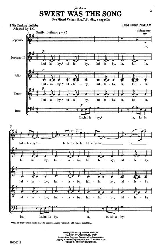 Sweet Was The Song