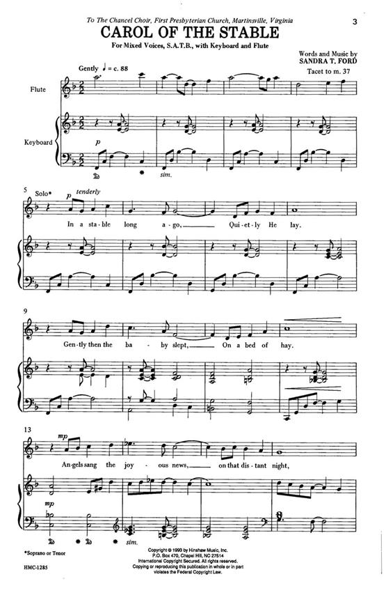 Carol Of The Stable