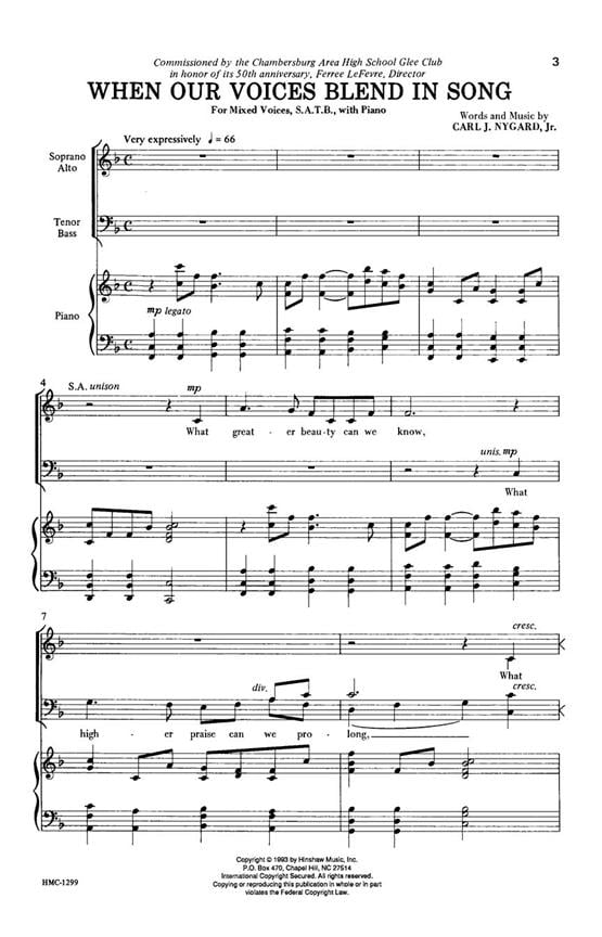 When Our Voices Blend In Song