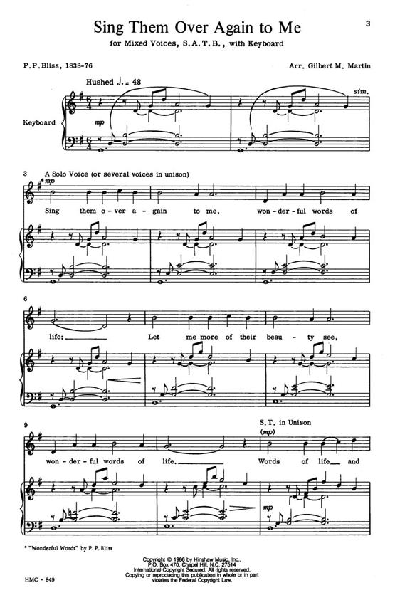 Sing Them Over Again To Me