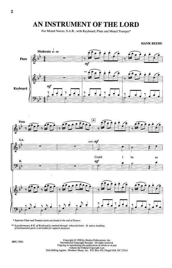 An Instrument Of The Lord