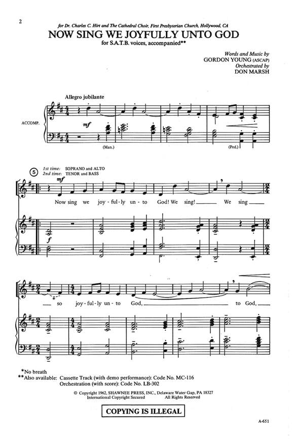Now Sing We Joyfully Unto God