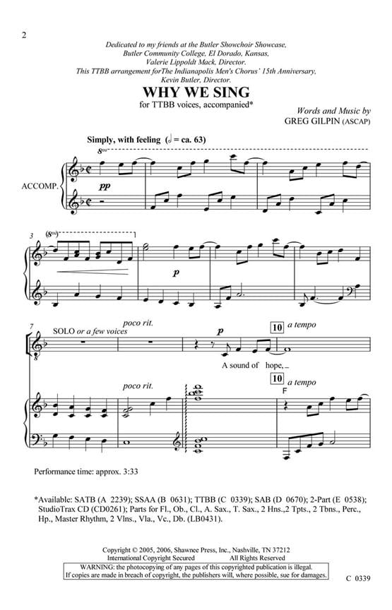 Why We Sing