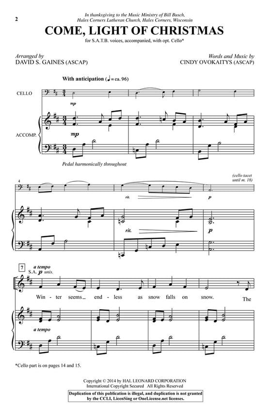 Come, Light Of Christmas