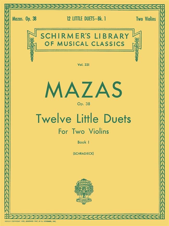 12 Little Duets, Op. 38 - Book 1