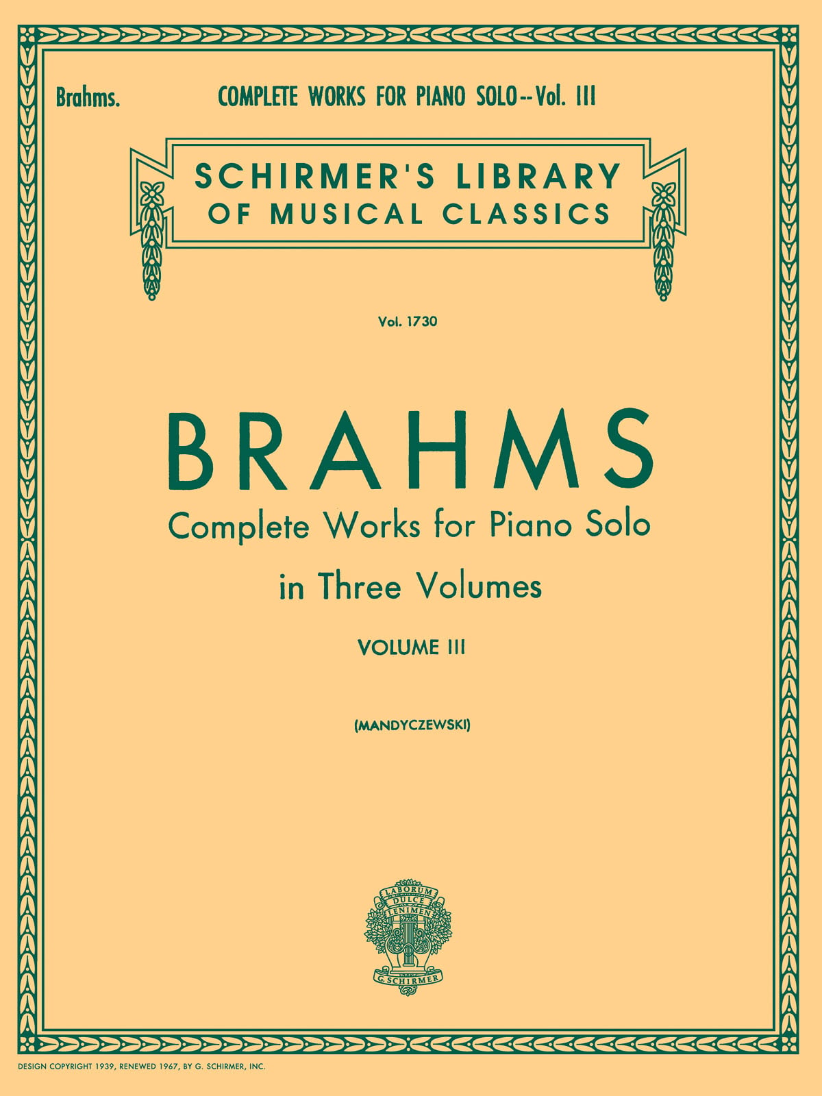 Complete Works for Piano Solo - Volume 3