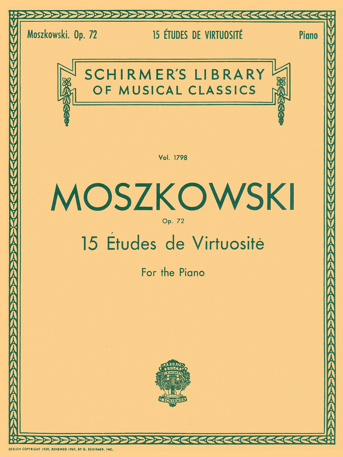15 Etudes De Virtuosité, Op. 72