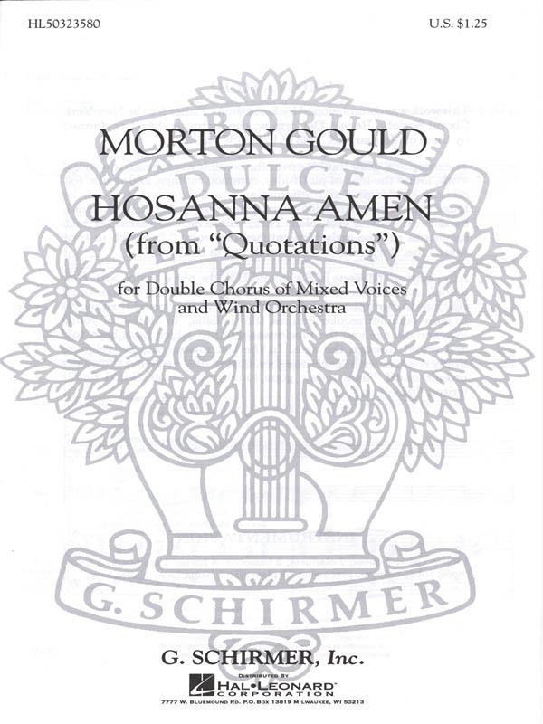 Hosanna Amen From Quotations With Orchestra