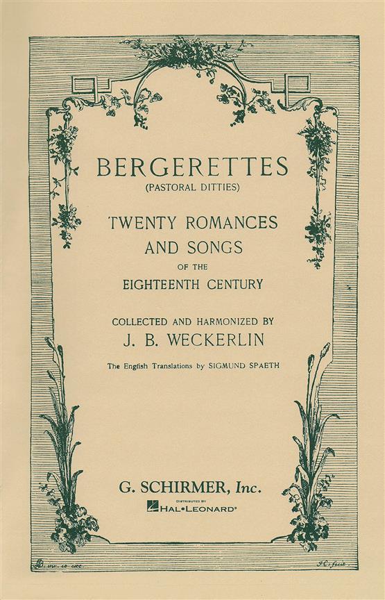 Bergerettes - Pastoral Ditties