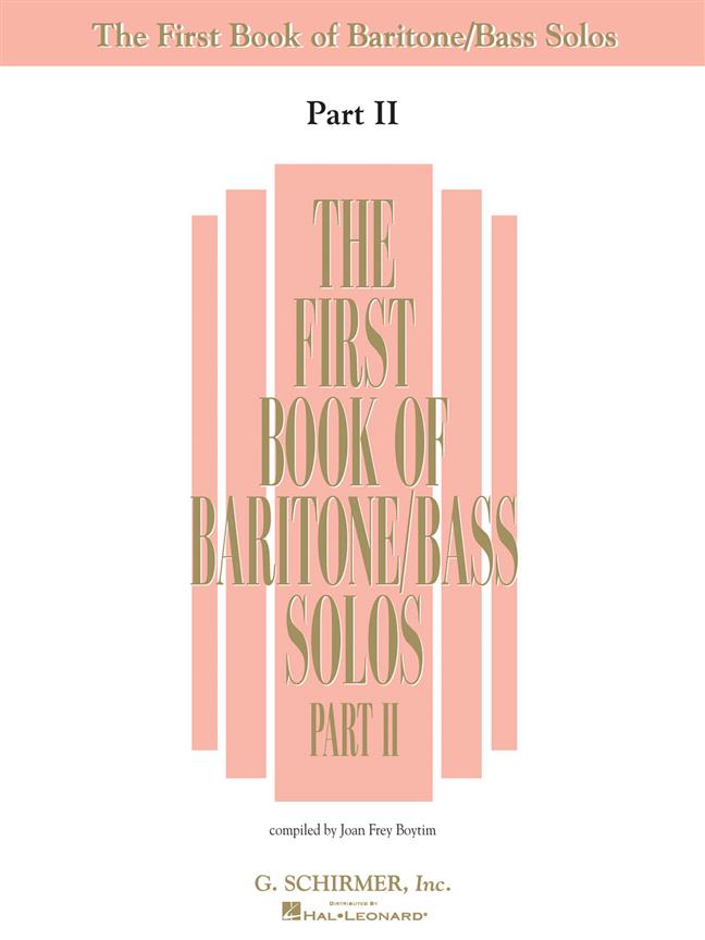 The First Book of Baritone/Bass Solos - Part II