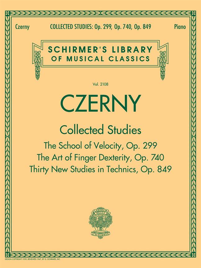Collected Studies – Op. 299, Op. 740, Op. 849