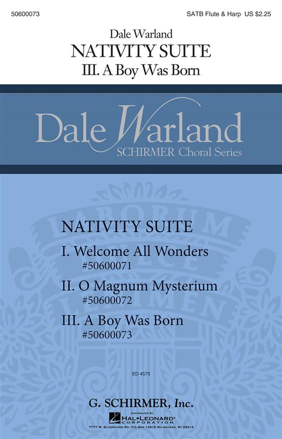 Nativity Suite: No. 3 A Boy Was Born
