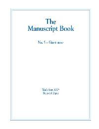 Manuscript Book 5, 10 Stave Giant (Recycled)
