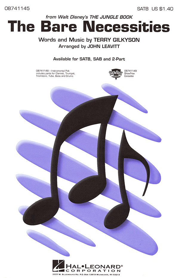 The Bare Necessities (SATB/Piano)