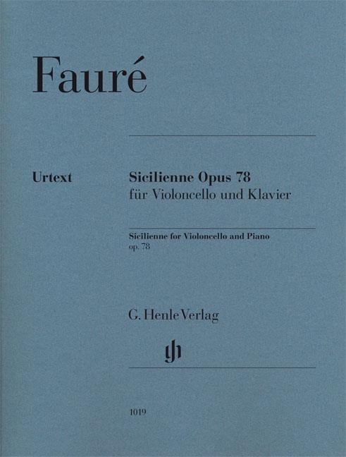 Sicilienne Opus 78 für Violoncello und Klavier