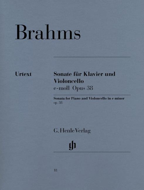 Johannes Brahms: Sonata for Piano and Violoncello in E Minor Op.38