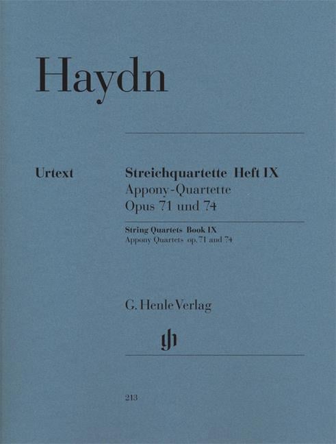 Streichquartette Heft IX op. 71 und 74