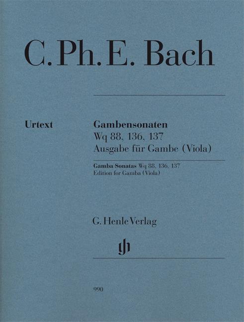 Gambensonaten Wq 88, 136, 137