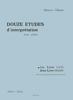 Etudes d'interprétation (12) Vol.1
