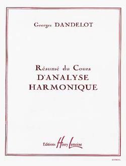 Résumé de cours d'analyse harmonique