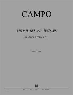 Quatuor à cordes n°1 Les Heures maléfiques