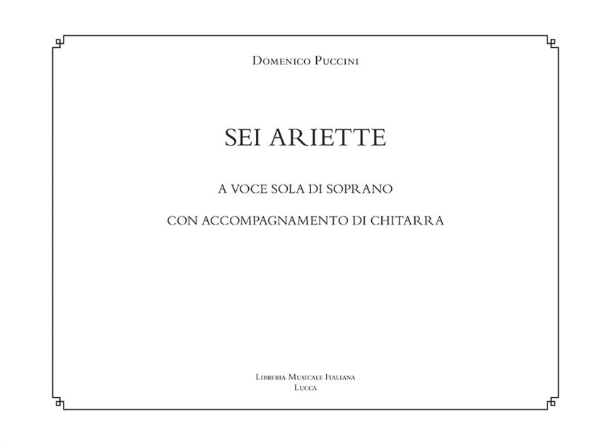 Sei ariette