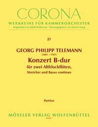 Konzert B-Dur TWV 52:B1