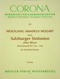 Drei Salzburger Sinfonien KV 136-138