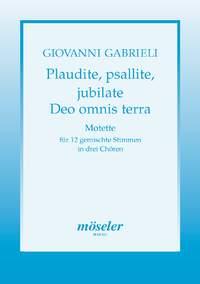 Plaudite, psallite, jubilate Deo omnis terra
