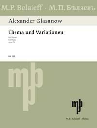 Thema und Variationen fis-Moll op. 72