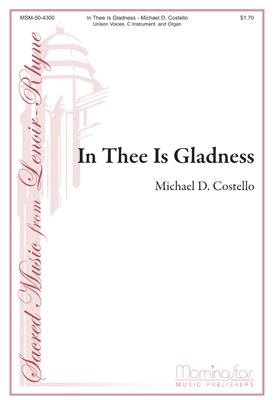 In Thee Is Gladness