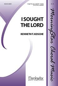 I Sought the Lord