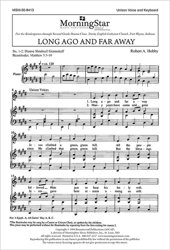 Long Ago and Far Away