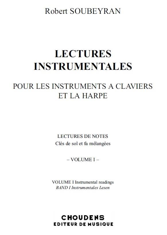Lectures Instrumentales - Volume 1