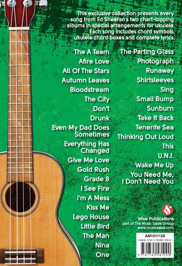 Ed Sheeran Ukulele Chord Songbook