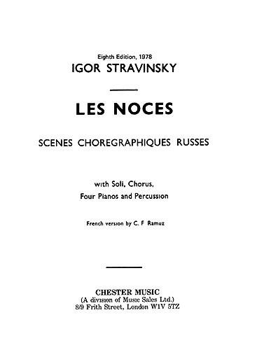 Les Noces (1922- Miniature Score)
