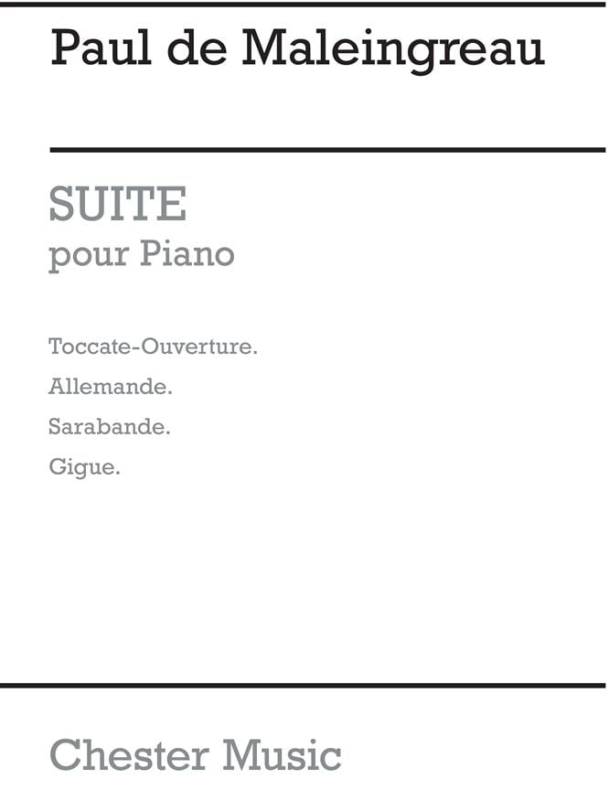 Suite Pour Piano Op.9