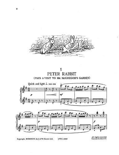 The Peter Rabbit Music Book 1 (Piano Solo)