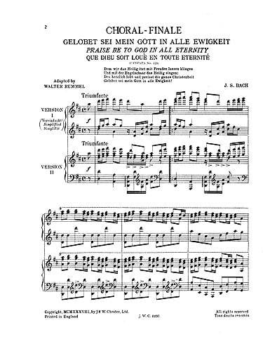 Praise Be To God In All Eternity [Choral-Finale]