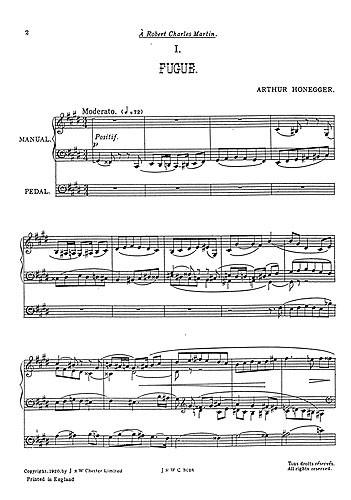 Two Pieces- Fugue And Chorale