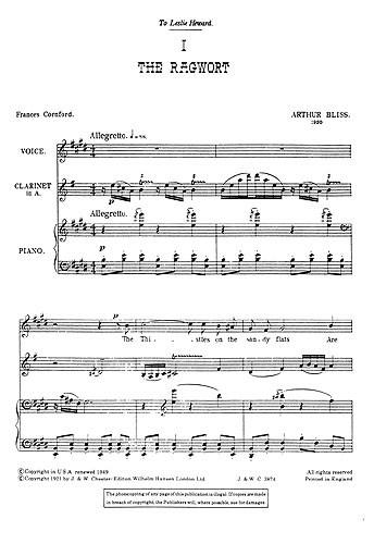 Two Nursery Rhymes (Soprano/Clarinet/Viola/Piano)