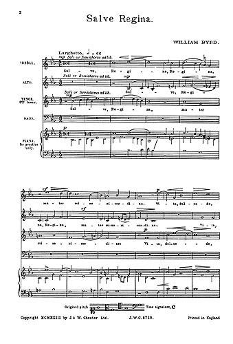 Salve Regina for SATB Chorus